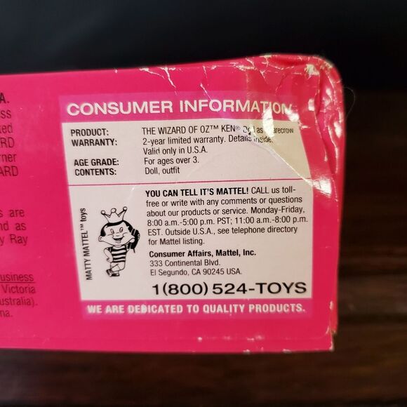 Barbie Ken as Scarecrow Wizard of Oz 1999 - Picture 8 of 10